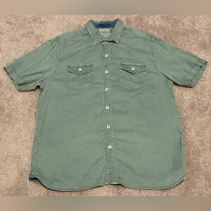 Tommy Bahama Jeans Shirt Men’s Size Large Green Island Modern Fit Button Up